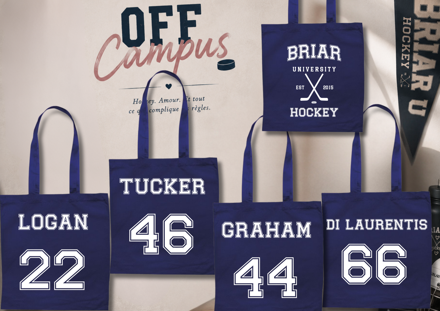 Tote Bag Briar University Hockey – Off Campus