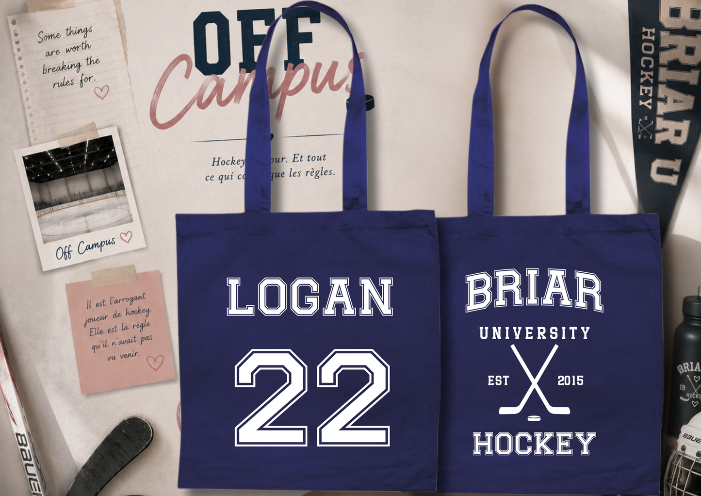 Tote Bag Briar University Hockey – Off Campus