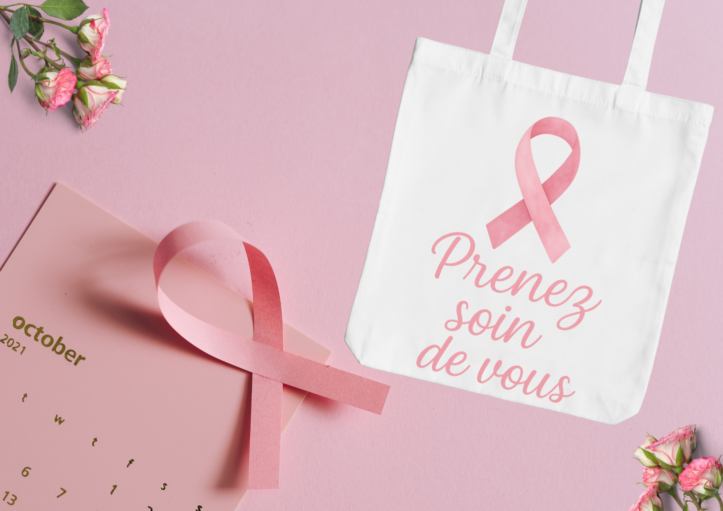 Tote Bag Octobre Rose – Édition solidaire 🎀