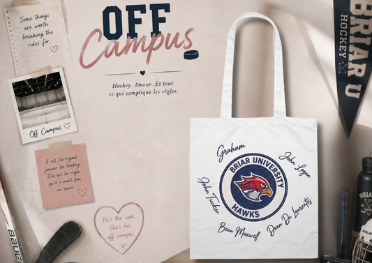 Tote Bag Briar University Hawks – Blanc – Off Campus