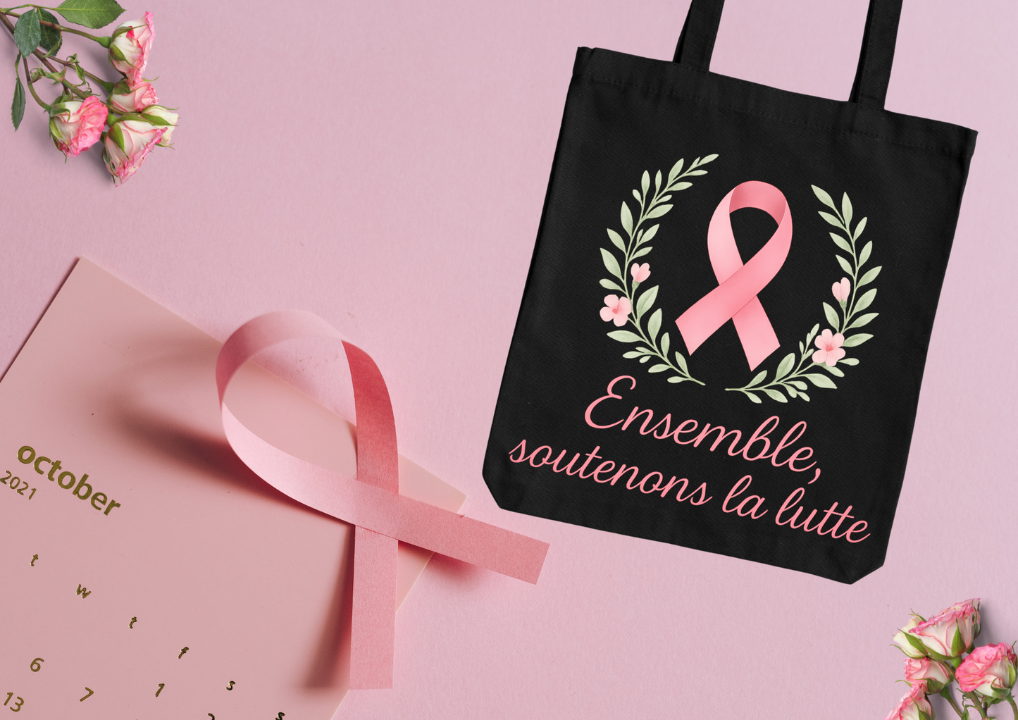 Tote Bag Octobre Rose – Édition solidaire 🎀