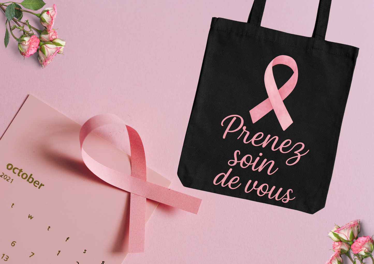 Tote Bag Octobre Rose – Édition solidaire 🎀