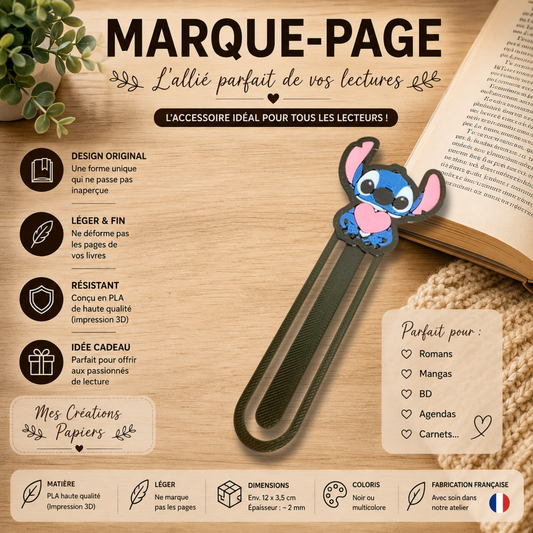 Marque-page Stitch – Impression 3D