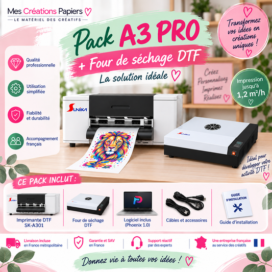 SUNIKA SK-A301 A3 PRO avec four de séchage DTF - Mes Créations Papiers