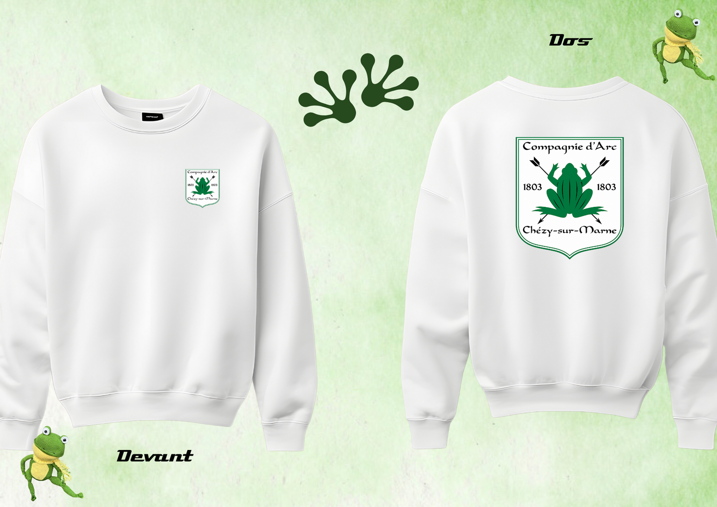 Sweat Compagnie d’Arc de Chézy-sur-Marne – Confort et Esprit d’Équipe