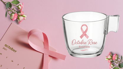 Tasse Transparente Octobre Rose – Édition solidaire 🎀