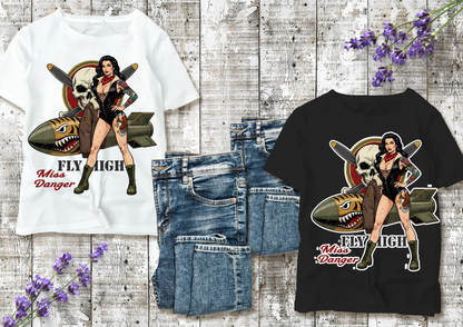 🖤 T-shirt Femme Style Pin-Up Vintage – Collection Rock & Biker