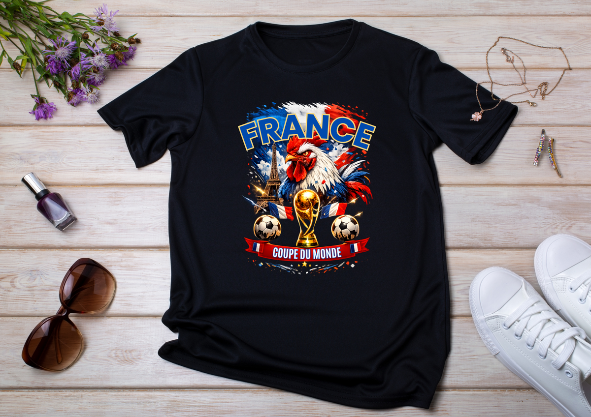 T-shirt France – Édition Coq Tricolore ⚽🇫🇷