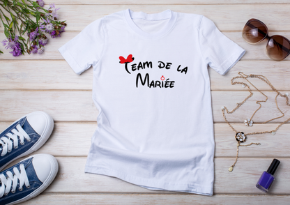 👯‍♀️ T-shirt Team de la Mariée – EVJF