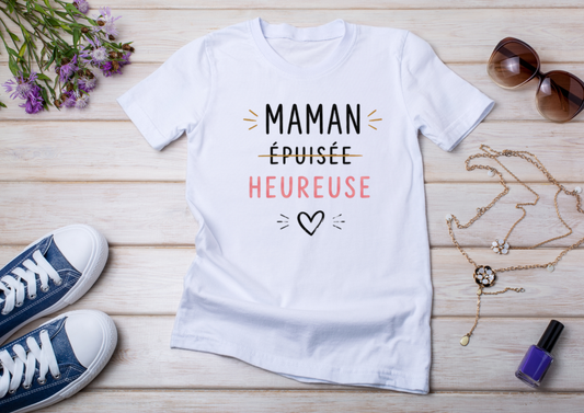 💖 T-shirt "Une Maman irremplaçable" – Le cadeau qui touche en plein cœur