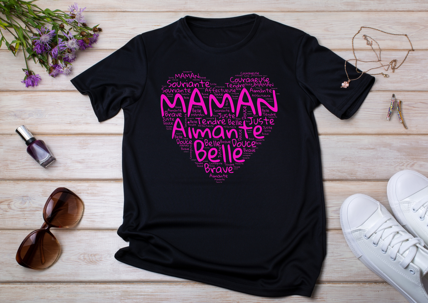 💖 "Loving Beautiful Mom" Mom T-Shirt – A gift full of love