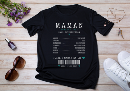 😂 Mom T-shirt "24/7" – The Real Life of Moms