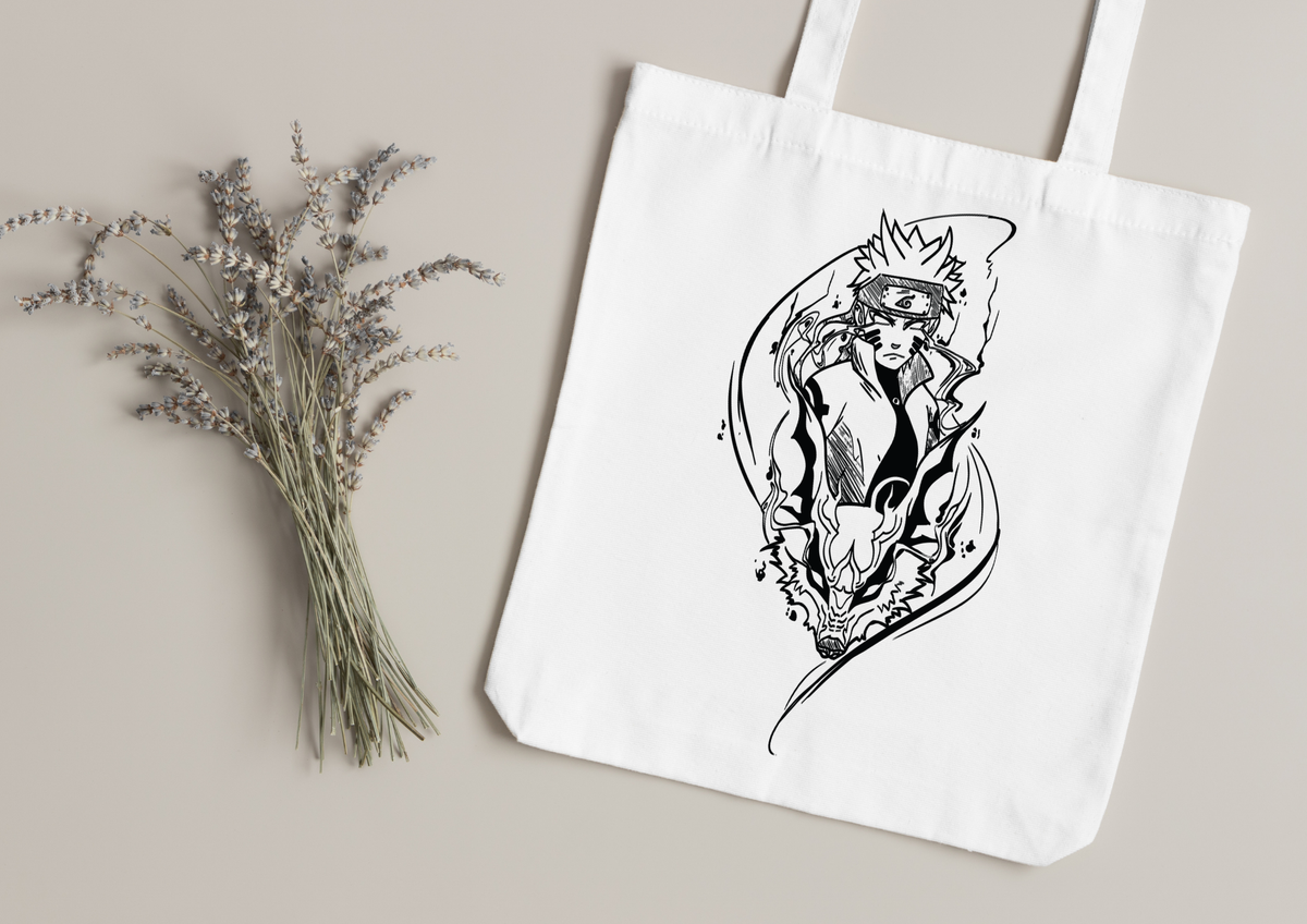 Tote Bag Naruto blanc – modèle 176