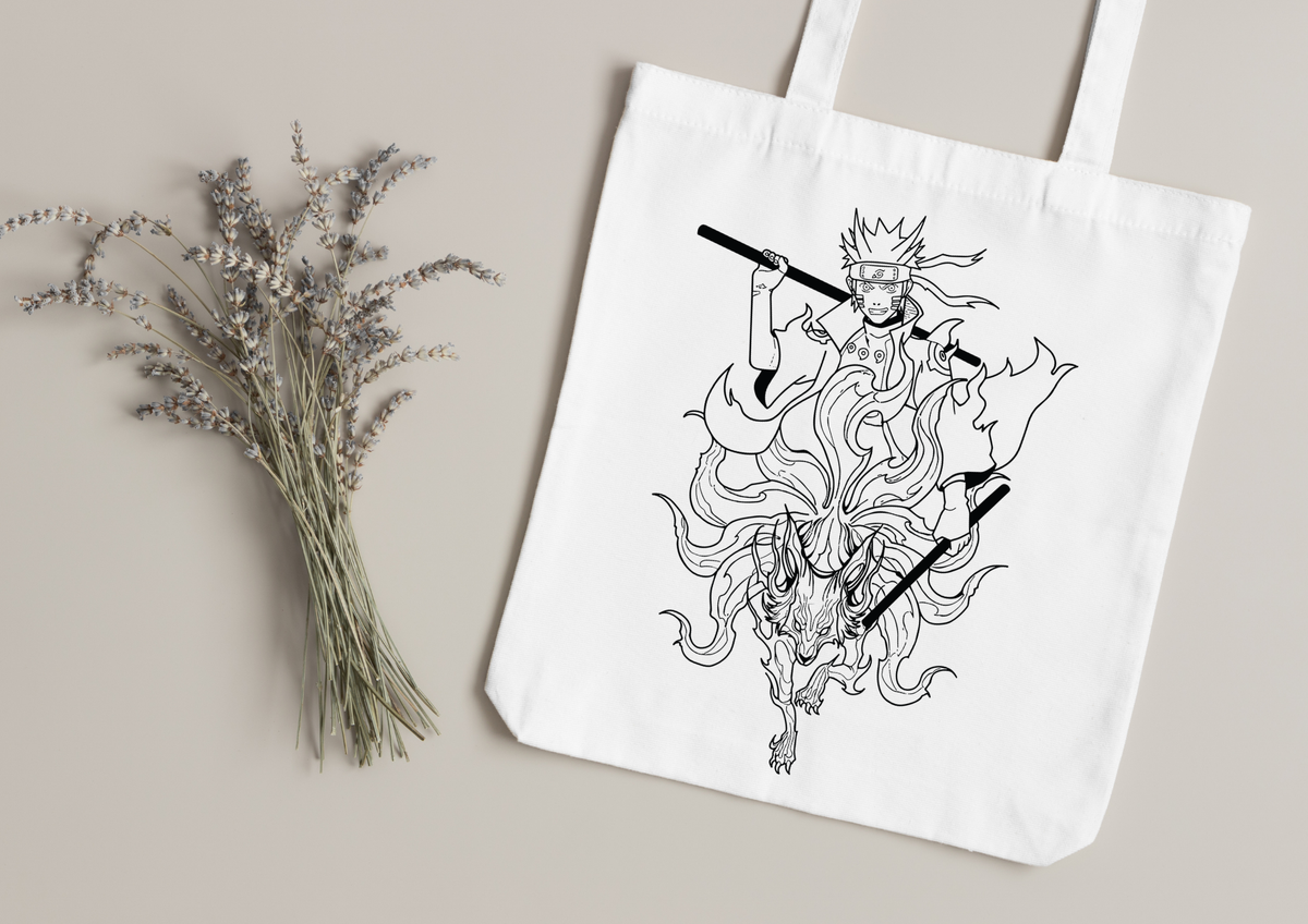 Tote Bag Naruto blanc – modèle 179