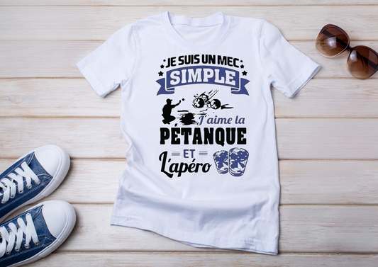 Je suis un mec simple – J’aime la pétanque et l’apéro