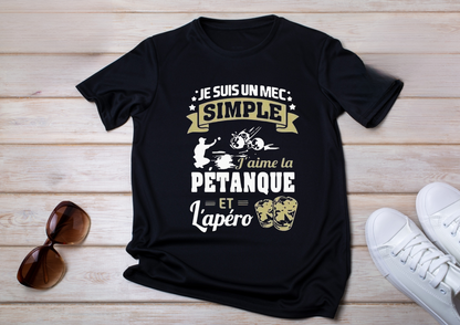 Je suis un mec simple – J’aime la pétanque et l’apéro